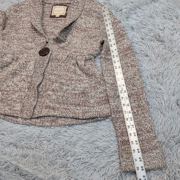 Kenji Sweater Womens L Biege Cardigan Wool Blend Soft Cozy Comfort Preppy - Picture 5 of 13